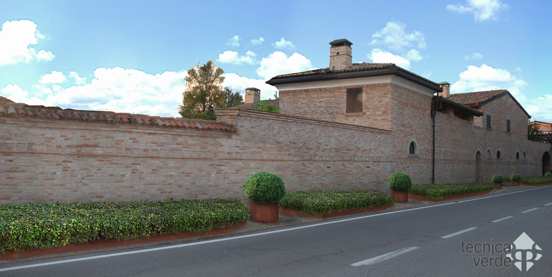 progetto di giardino di San Benedetto Group - Tecnica Verde a Rivalta sul Mincio