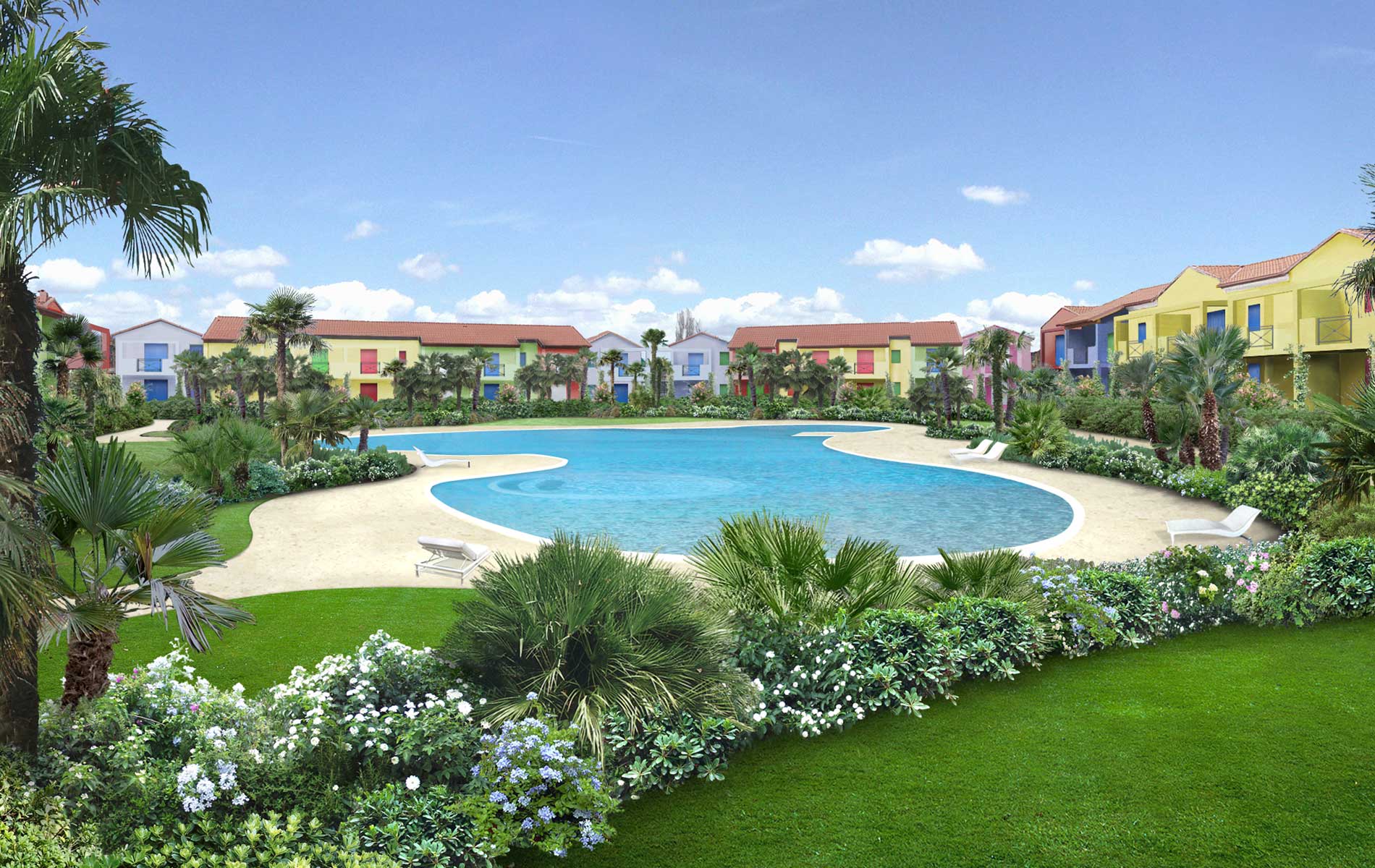 progetto di giardino di San Benedetto Group - Tecnica Verde a Lignano (Udine)