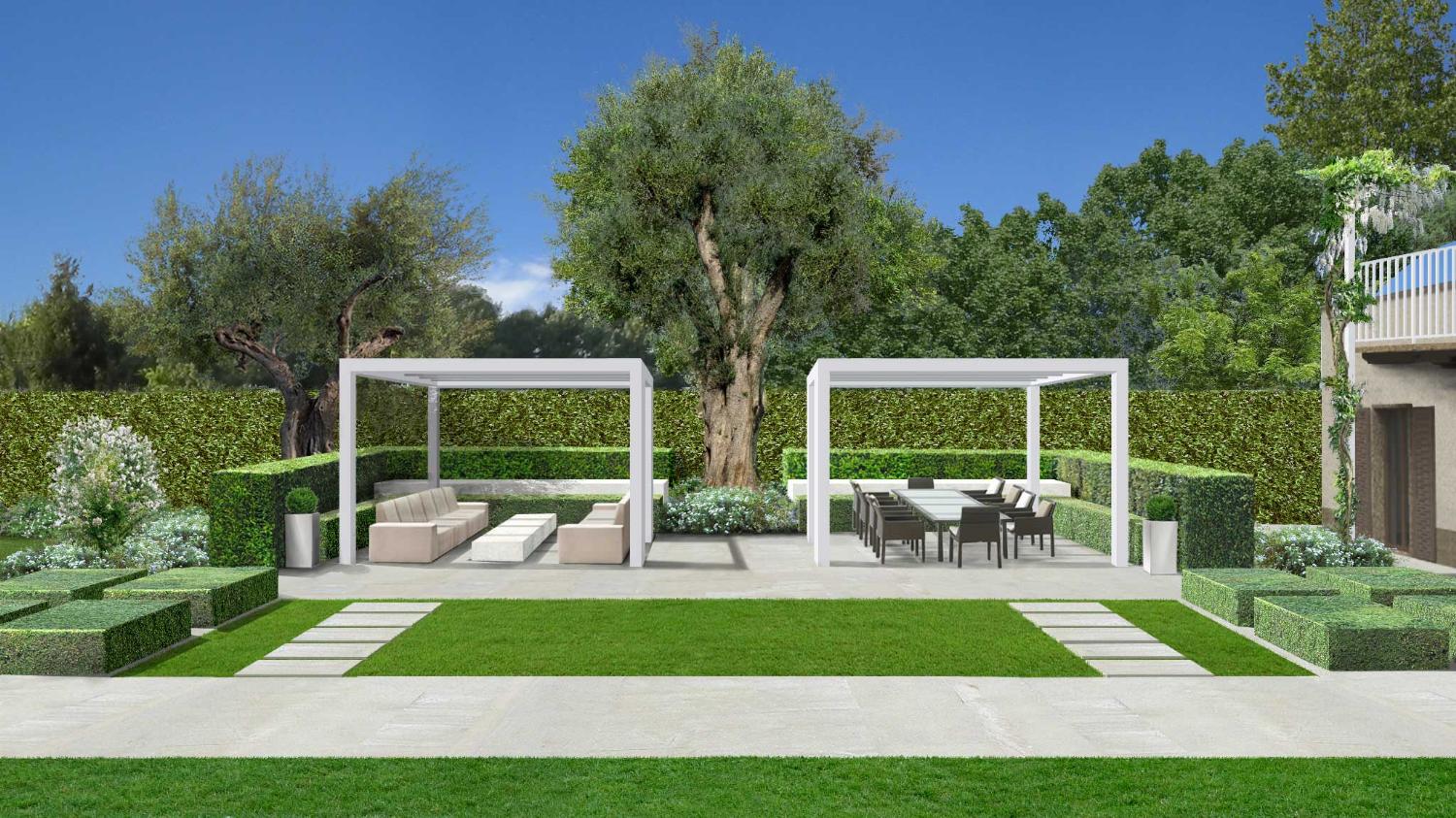 progetto di giardino di San Benedetto Group - Tecnica Verde a Forte dei Marmi (Lucca)