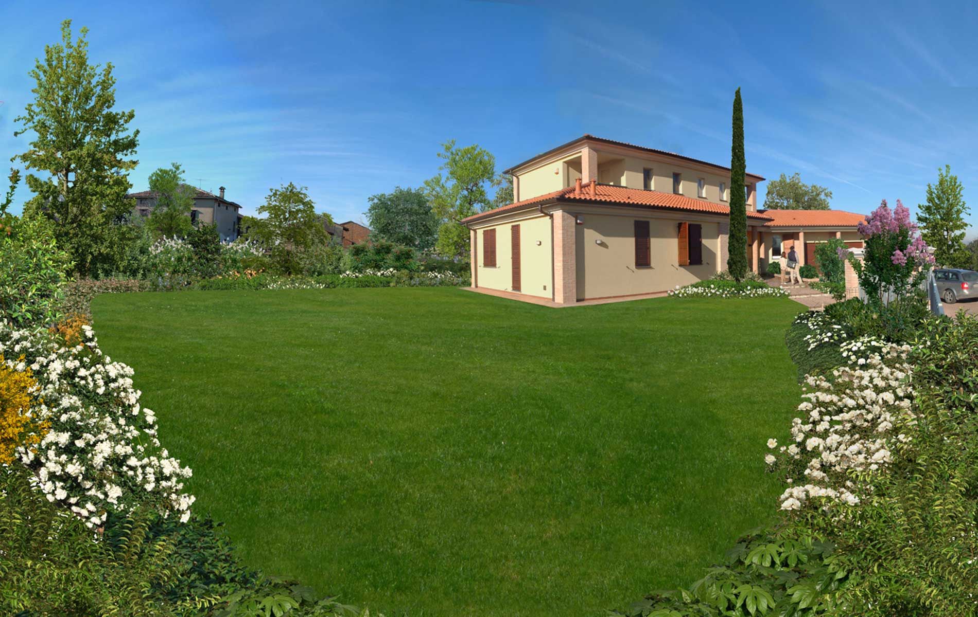 progetto di giardino di San Benedetto Group - Tecnica Verde a Salsomaggiore (Parma)