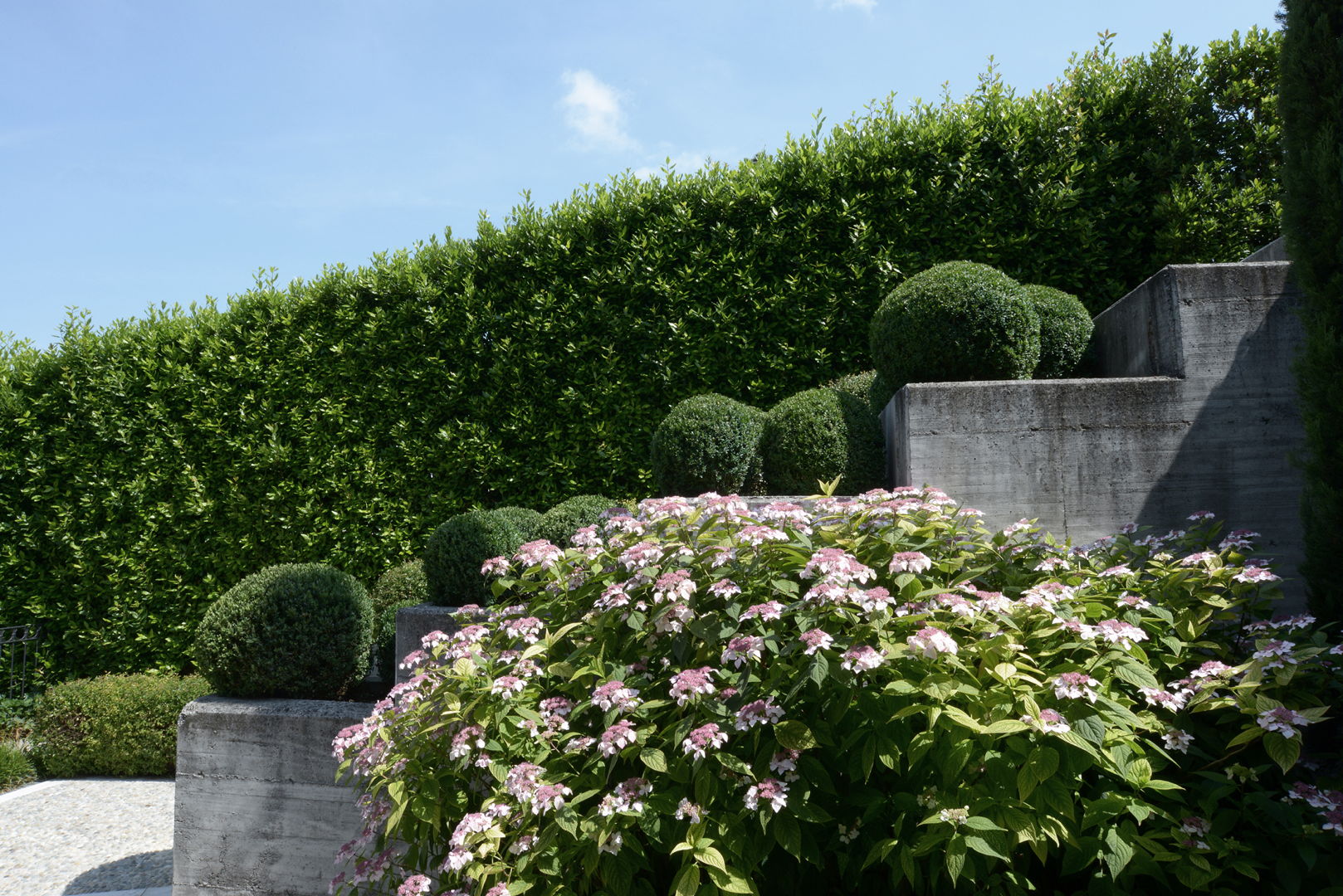realizzazione progetto di giardino San Benedetto Group - Tecnica Verde a Pozzolengo provincia Brescia