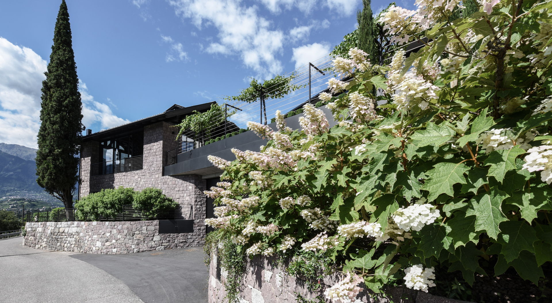 Realizzazione giardino contemporaneo a Merano TN - San Benedetto Group